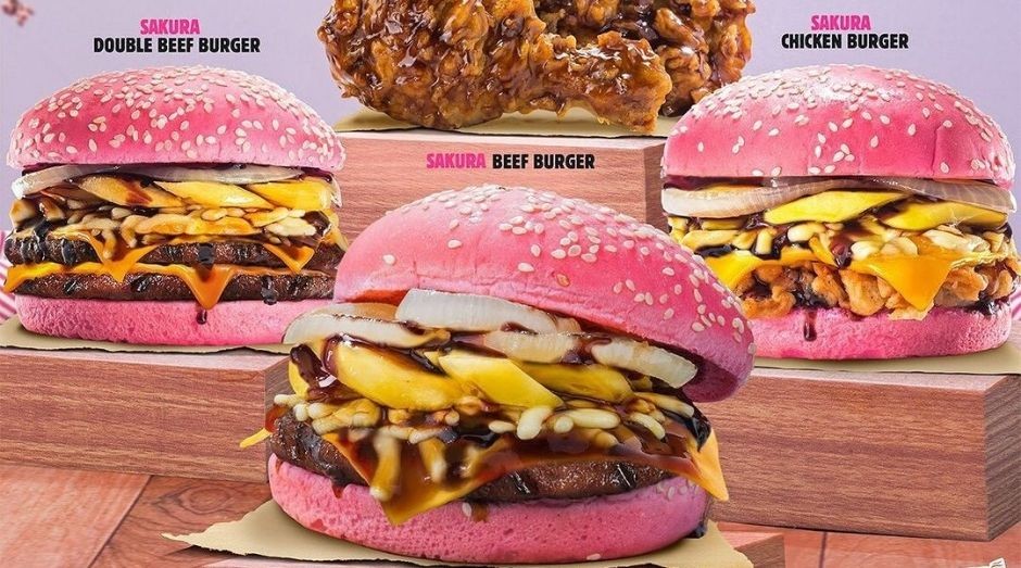Burger King, lanche, pão, rosa  (Foto: Reprodução/Instagram)