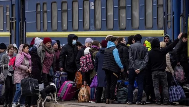 Milhões de pessoas tiveram que fugir da Ucrânia (Foto: Getty Images via BBC)