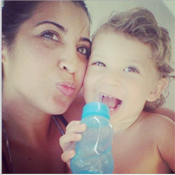 Priscila Pires posta foto fofa com Gabriel (Foto: Reprodução/Instagram)