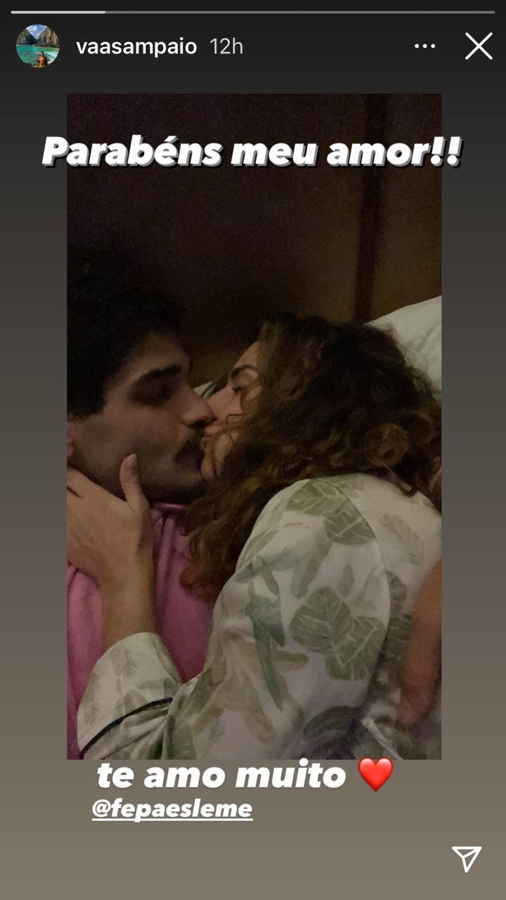 Victor Sampaio e Fernanda Paes Leme  (Foto: Reprodução Instagram)