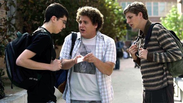 Christopher Mintz-Plasse, Jonah Hill e Michael Cera em cena de Superbad (2007) (Foto: Reprodução)