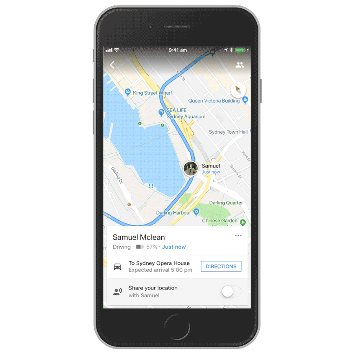 Google Maps como compartilhar localização em tempo real no iPhone