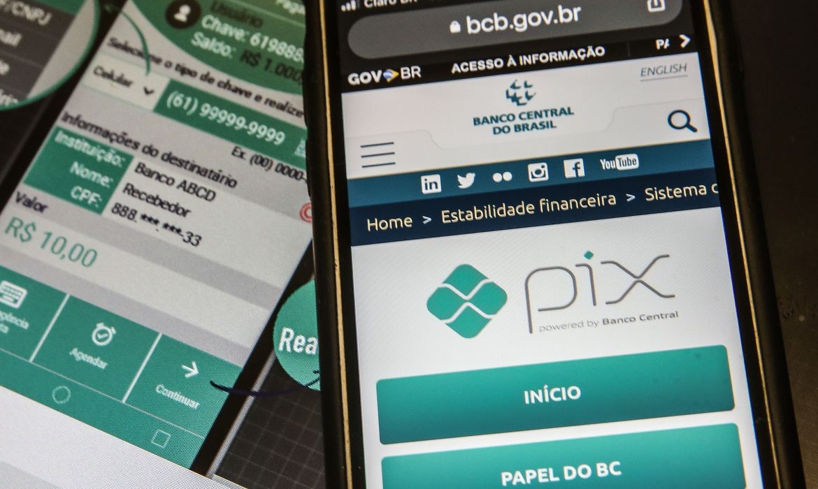pix, aplicativo, banco (Foto: Marcello Casal Jr./Agência Brasil)