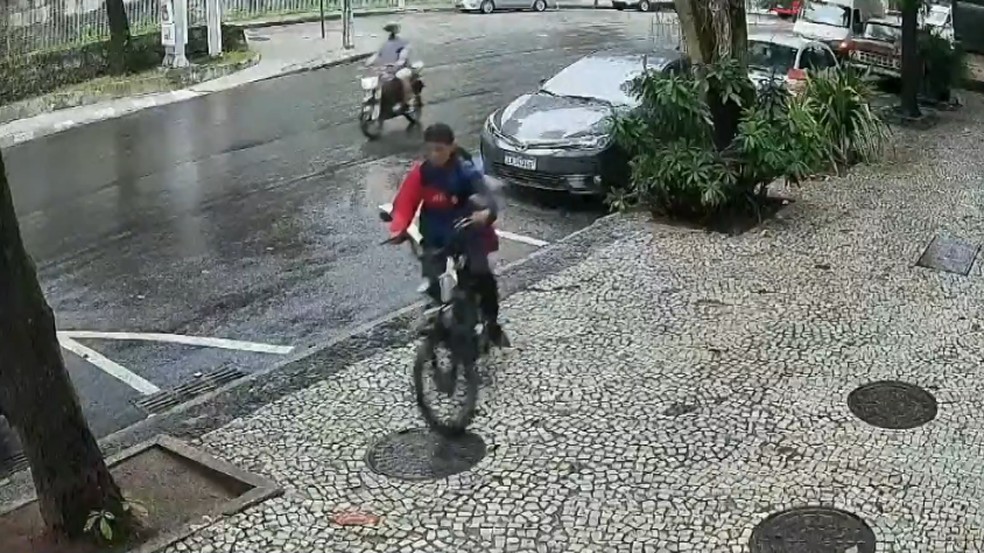 Viviane Maria no dia da confusão com Sandra — Foto: Reprodução