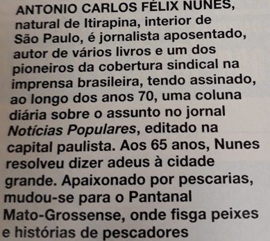 antonio carlos félix nunes-crônica (Foto: Ed. Globo)
