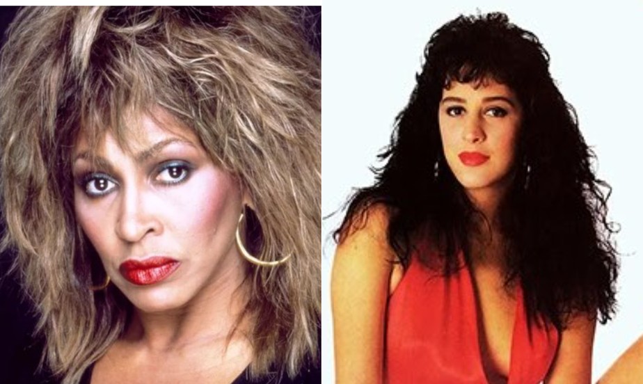 Tina Turner teve músicas em trilhas de novelas, como o tema de Tancinha (Claudia Raia), em 'Sassaricando' (1987)