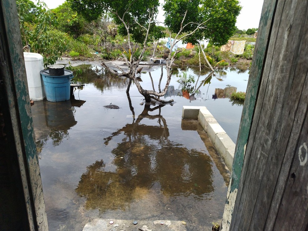 Aldeias indígenas do povo Pataxó ficam isoladas e registram alagamentos; lideranças pedem ajuda — Foto: Acervo pessoal