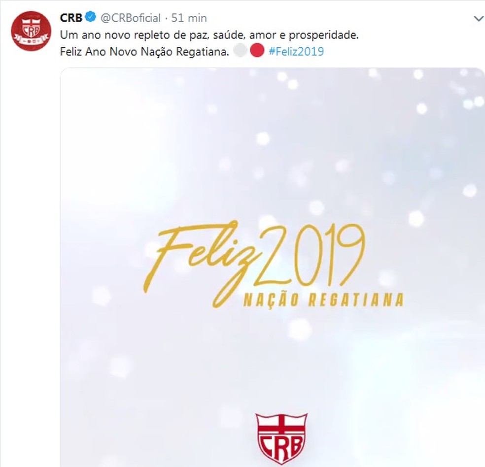 Feliz Ano Novo Clubes Alagoanos Usam Redes Sociais E Mandam
