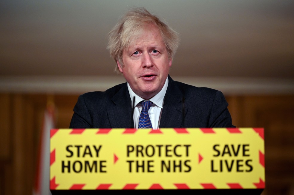 O premiê britânico, Boris Johnson — Foto: Leon Neal/Pool via AP