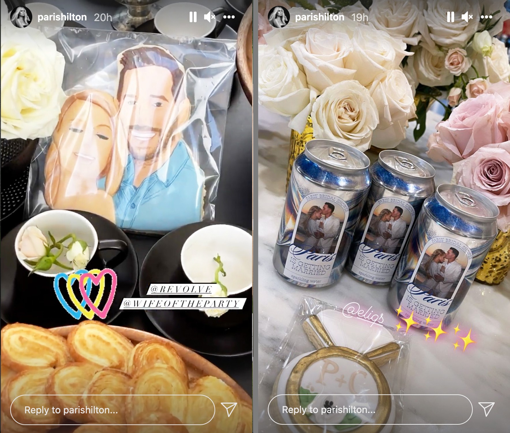 Lembrancinhas do almoço pré-casamento de Paris Hilton (Foto: Reprodução / Instagram)