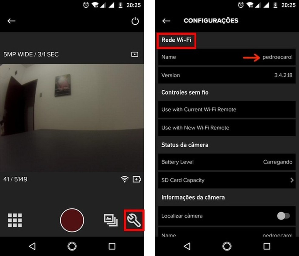 Como Mudar O Nome E Senha Do Wi Fi Da GoPro Pelo App Para Celular