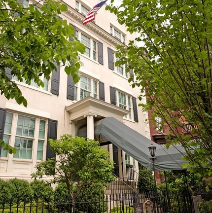 Fachada da Blair House, em Washington — Foto: Divulgação/Blair House