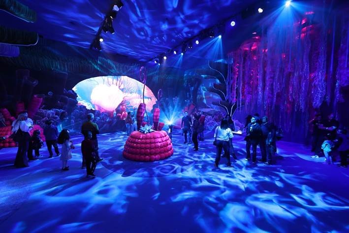 Sala temática do filme Procurando Nemo, na exibição Mundo Pixar (Foto: Divulgação/ Disney )