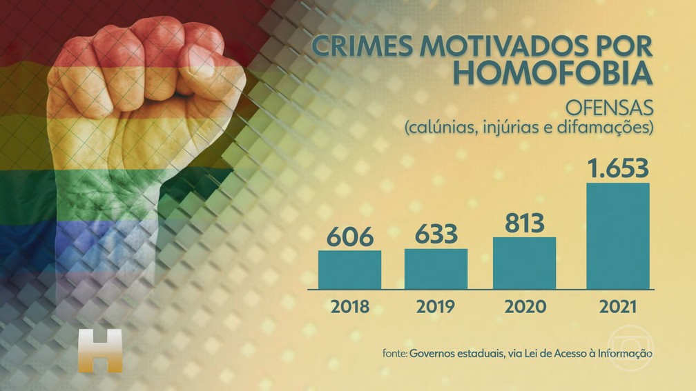 Casos de ofensas por homofobia — Foto: TV Globo/Reprodução