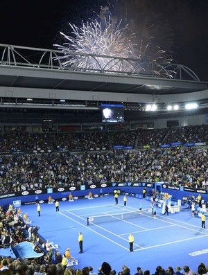 tênis fogos de artifício Australian Open (Foto: Agência Reuters)
