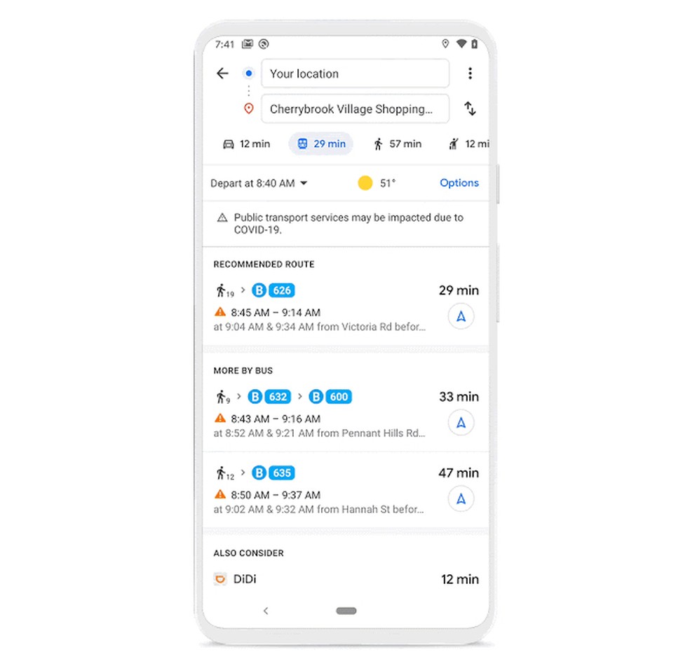 É possível informar ao Google Maps se os transportes estão lotados — Foto: Divulgação/Google