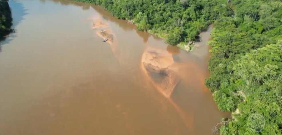 Rio Taquari tem a nascente em Mato Grosso e percorre Mato Grosso do Sul  Foto: TV Centro Amrica