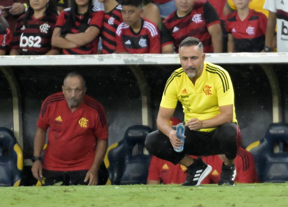 V&iacute;tor Pereira, t&eacute;cnico do Flamengo &mdash; Foto: Andr&eacute; Dur&atilde;o/ge