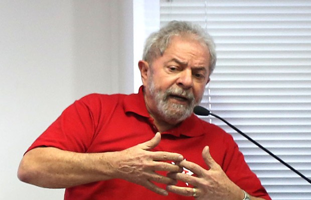 O ex-presidente Luiz Inácio Lula da Silva na reunião da executiva do PT em São Paulo (Foto: Paulo Pinto/Agência PT)