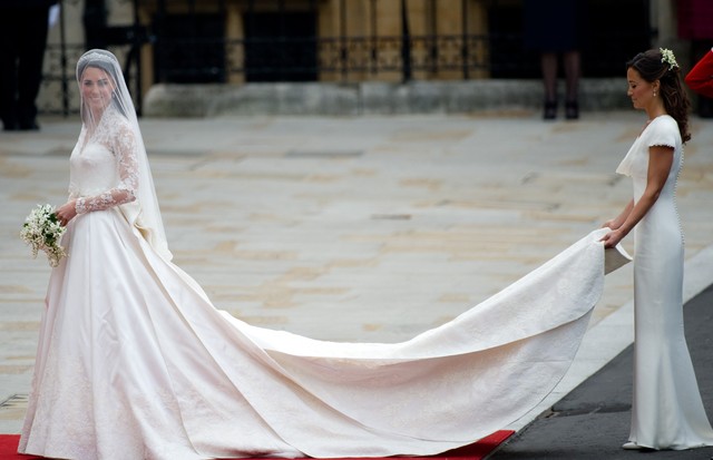 Kate Middleton e Pippa no casamento real  (Foto: Getty Images)
