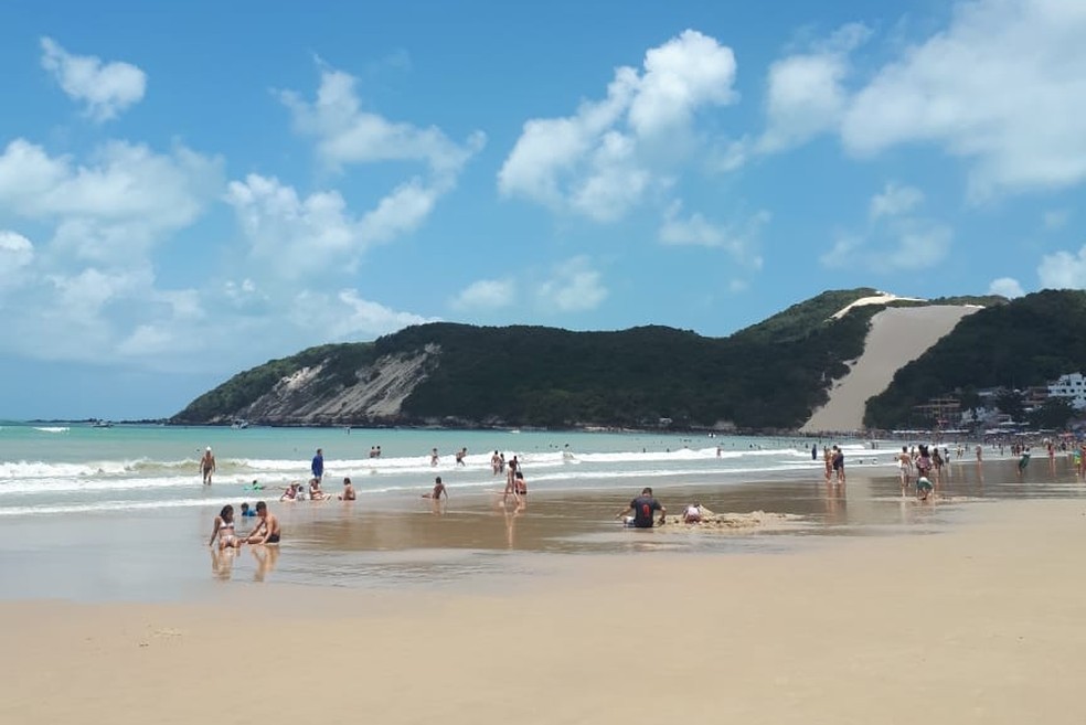 Praia de Ponta, em Natal, está própria para banho — Foto: Fernanda Zauli/G1