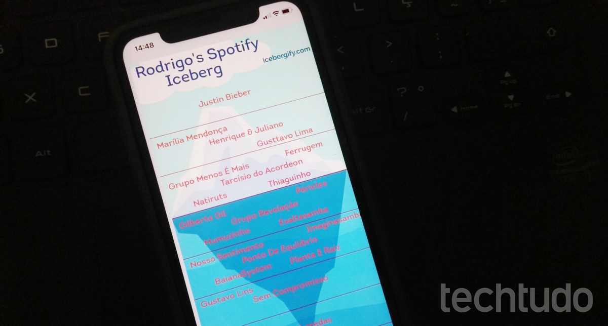 Icebergify: como ver iceberg com artistas mais ouvidos no Spotify