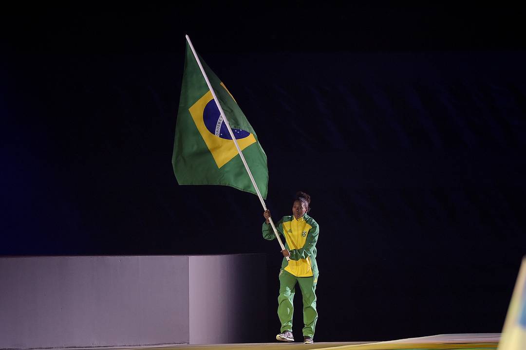 Rafaela Silva porta-bandeira Brasil encerramento Pan de Lima