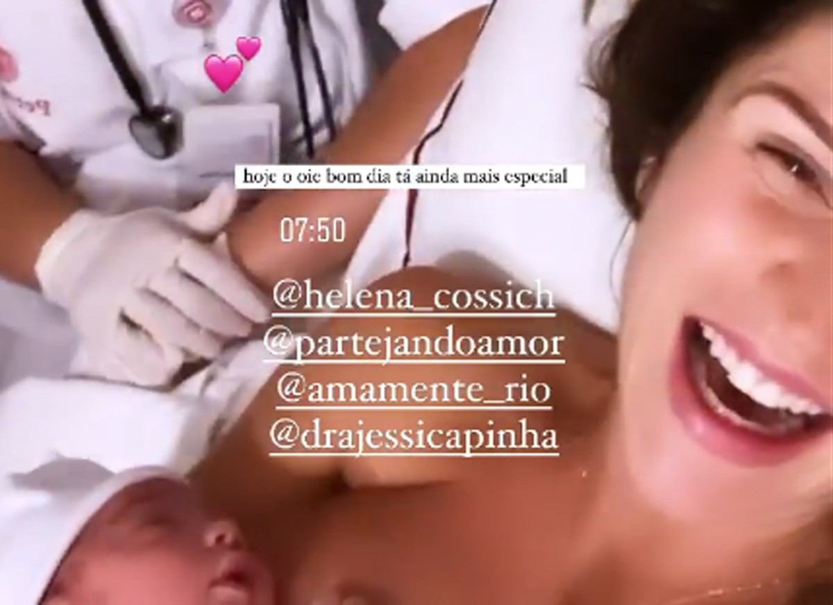 Aline Becker dá à luz Kalu (Foto: Reprodução / Instagram)