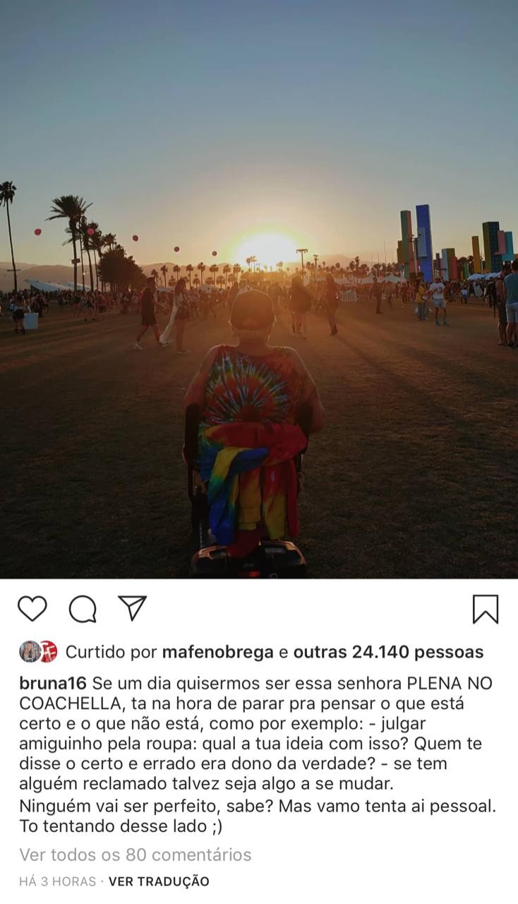 Bruna Carvalho recebe comentários em look do Coachella (Foto: reprodução/Instagram)