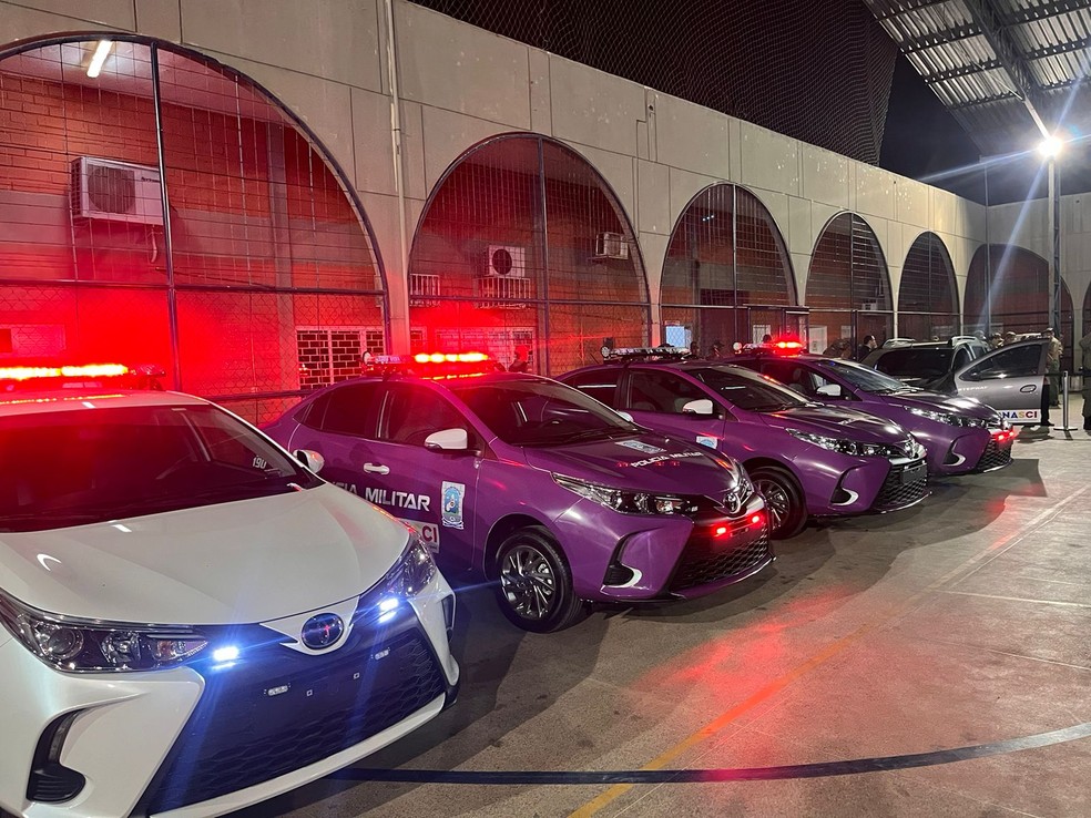 Viaturas de combate à violência contra as mulheres são entregues no Piauí — Foto: Isabela Leal/g1 Piauí