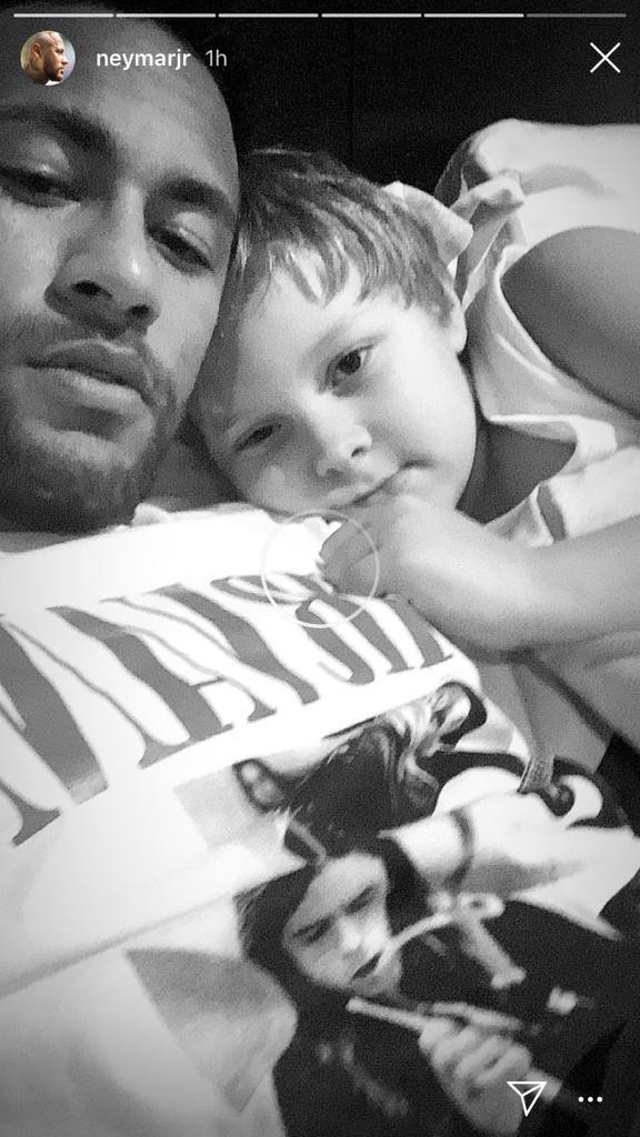 Neymar e filho (Foto: Reprodução / Instagram)