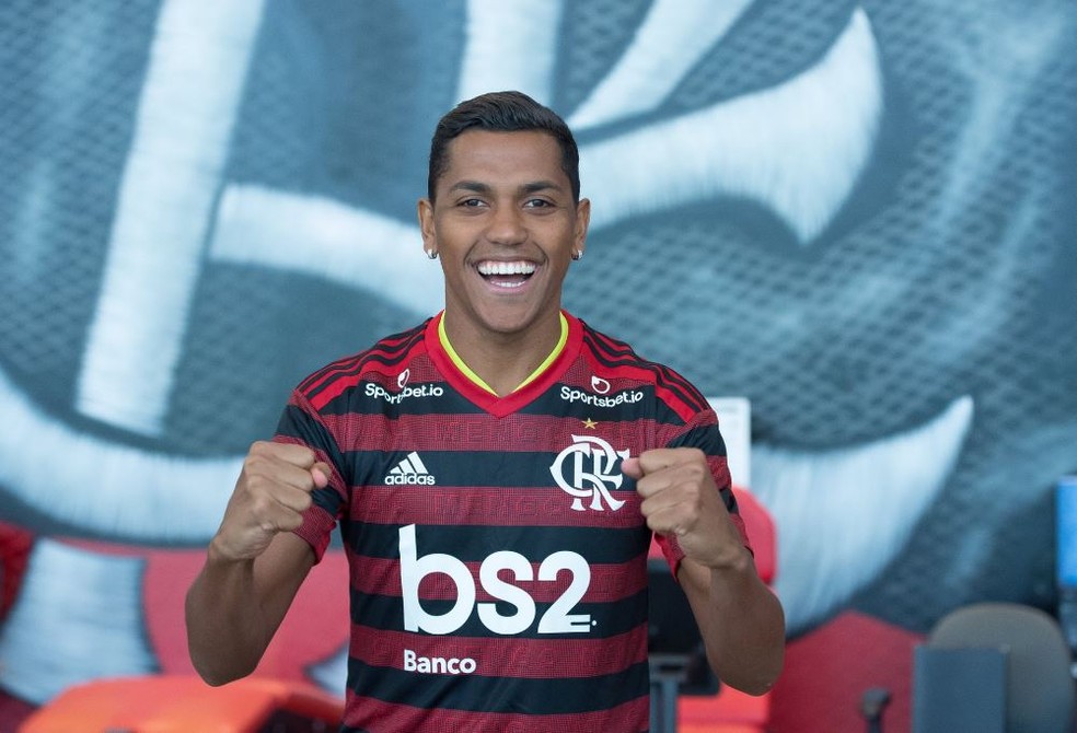 Pedro Rocha em sua apresenta��o  � Foto: Alexandre Vidal/Flamengo
