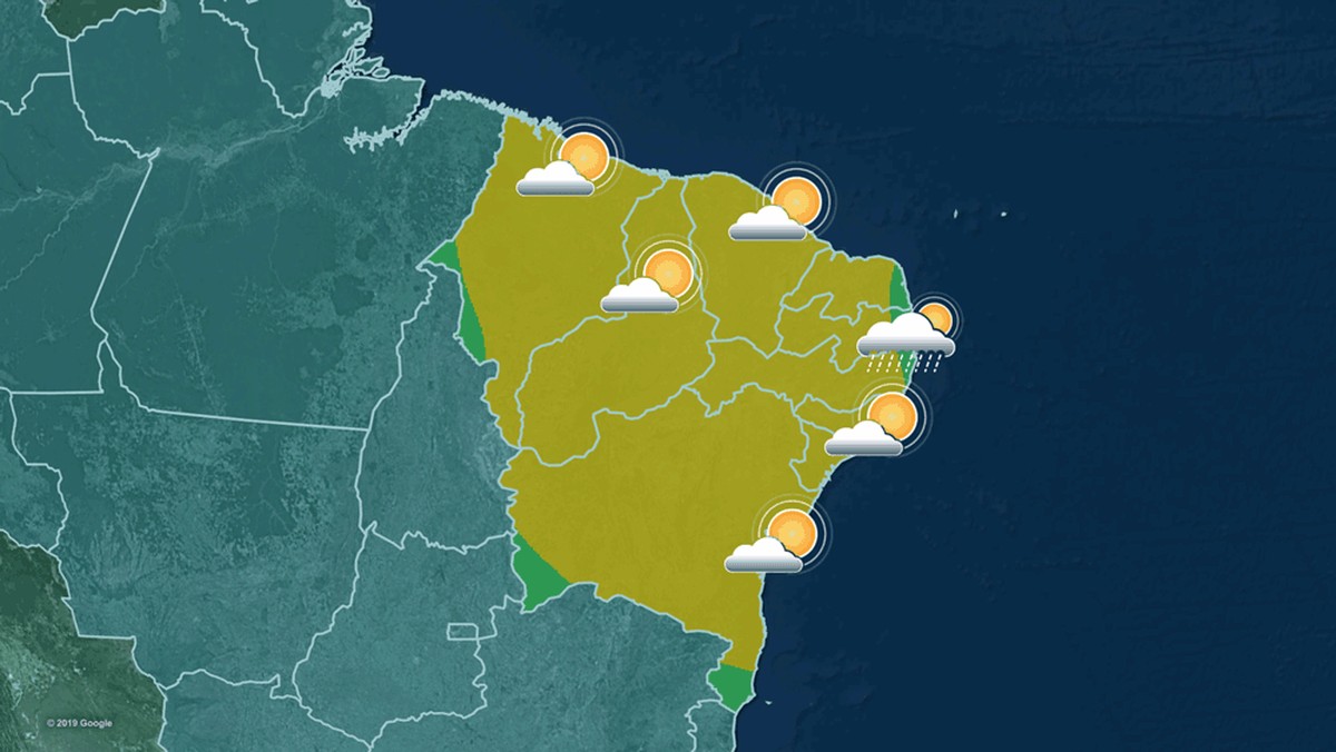 Previsão Do Tempo Para Sexta Feira 27092019 No Nordeste Previsão Do Tempo G1 