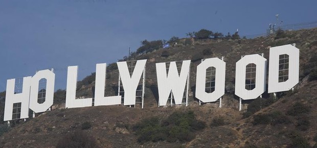 Letreiro de Hollywood após a reestauração (Foto: Agência EFE/ Armando Arorizo)