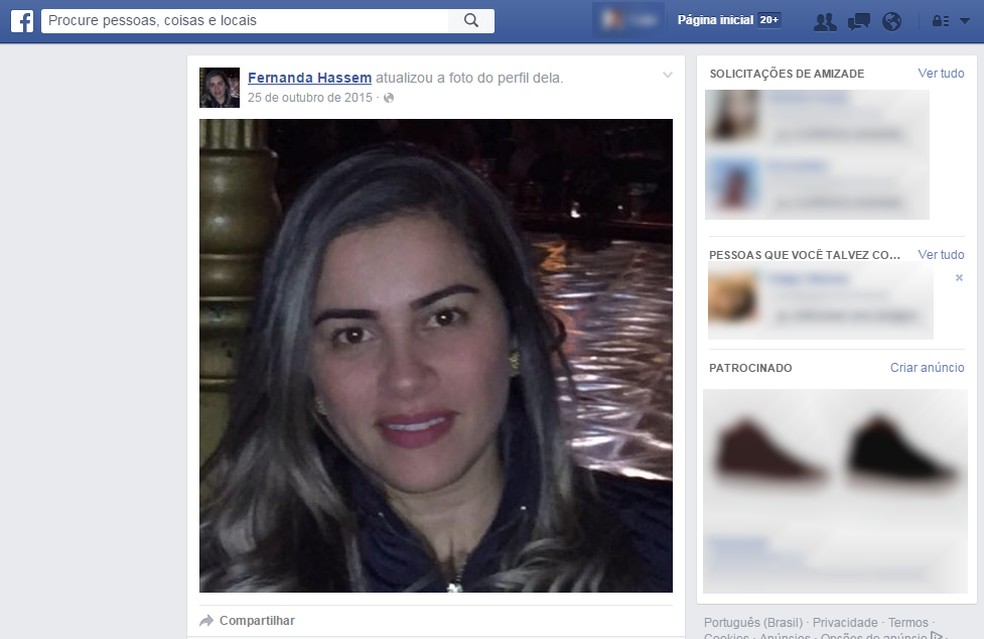 Fernanda — Foto: Reprodução/Facebook