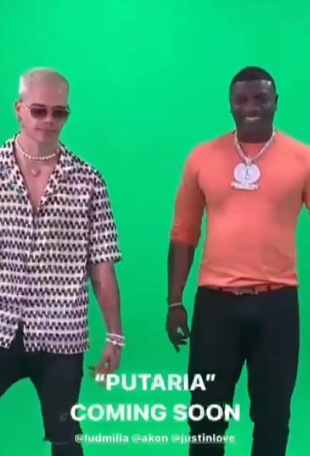 Akon é o convidado de Ludmilla na faixa Putaria (Foto: Divulgação )