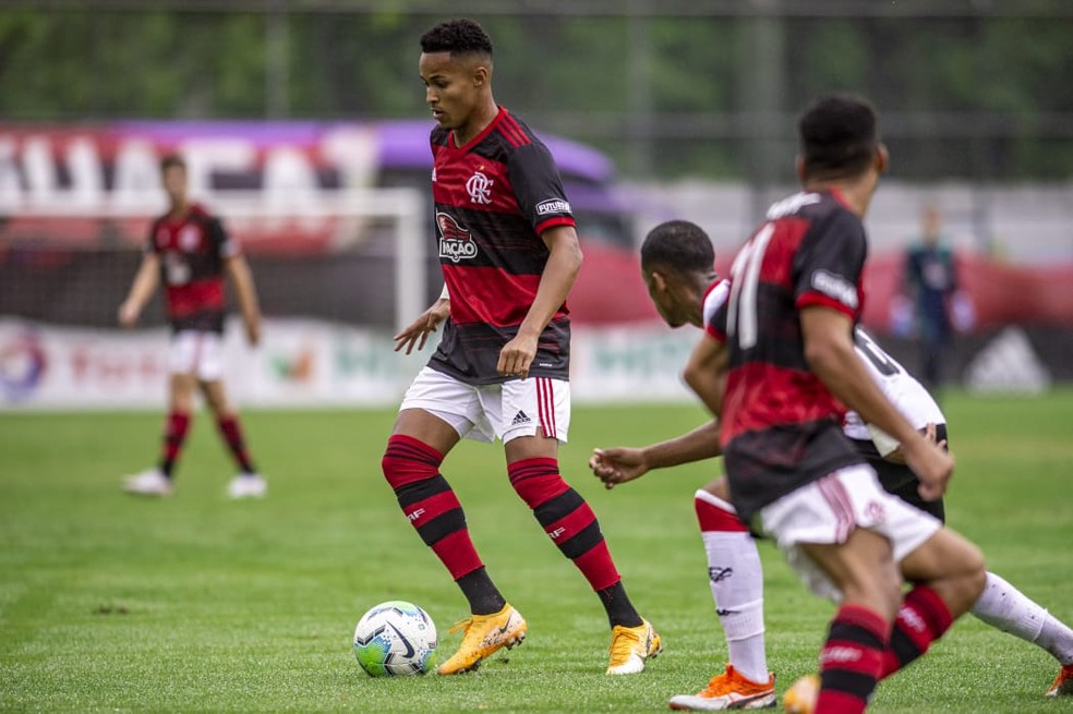 Lázaro Flamengo sub-20 — Foto: Marcelo Cortes / Flamengo