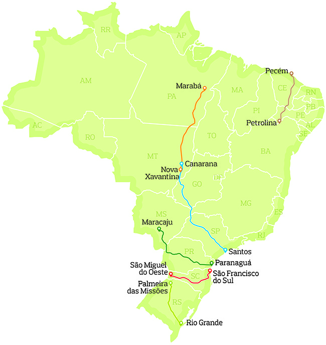 caminhos_da_safra_mapa_2013 (Foto: Ed. Globo)
