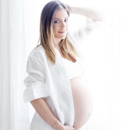 Fabiana Justus grávida de Chiara e Sienna (Foto: @fernandabozzafotografia/Reprodução)