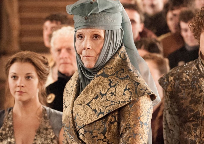 A atriz Diane Rigg em cena de Game of Thrones (Foto: Reprodução)