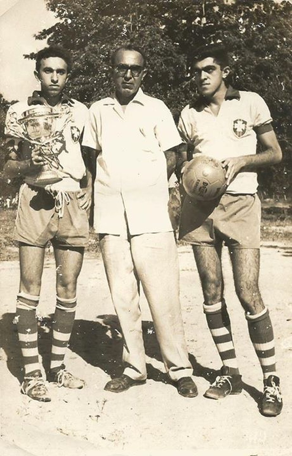 Roberto Sátiro, Felipe Santiago e José Renato Sátiro — Foto: Arquivo Pessoal
