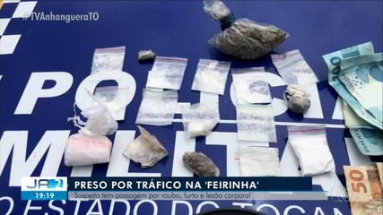 Homem é preso em Araguaína por suspeita de tráfico de drogas na 