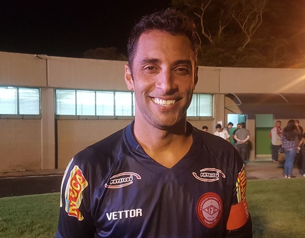 Ibson fez o gol da vitória do Tombense — Foto: Bruno Ribeiro