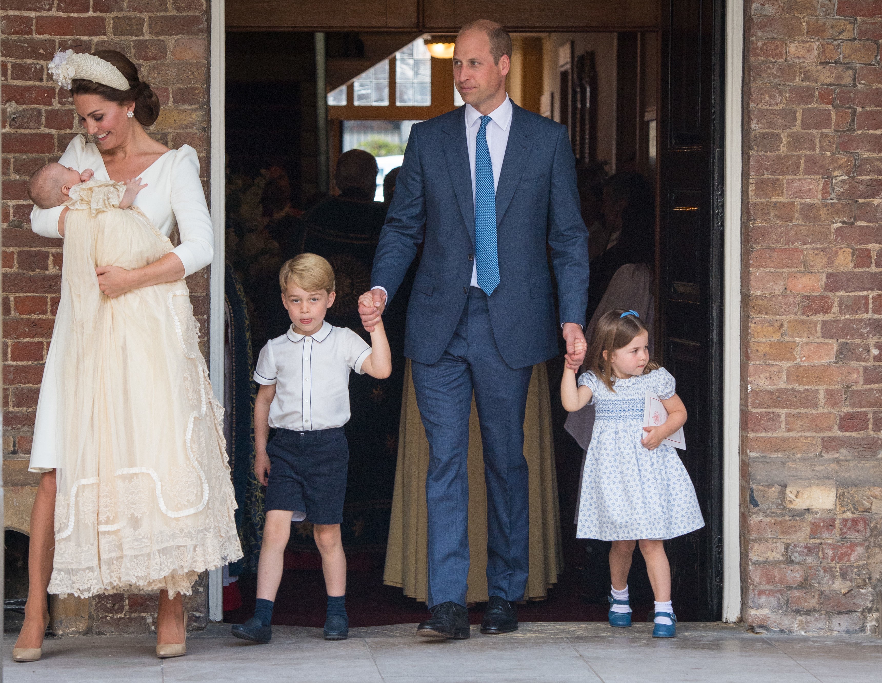 O Príncipe William com a esposa e os filhos (Foto: Getty Images)