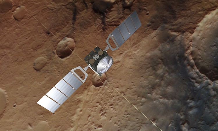 Astrônomos teriam encontrado mais 3 lagos salgados subterrâneos em Marte (Foto: ESA/ATG medialab; Mars - ESA/DLR/FU Berlin)
