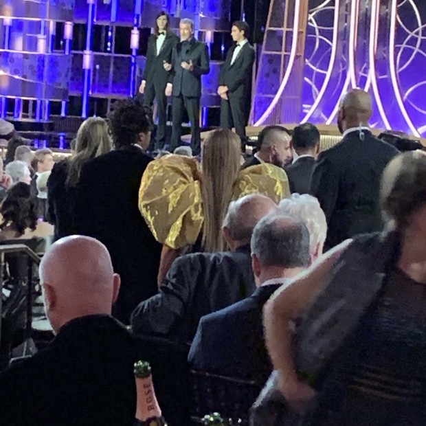 Beyoncé e Jay Z no Globo de Ouro (Foto: Reprodução/Twitter)