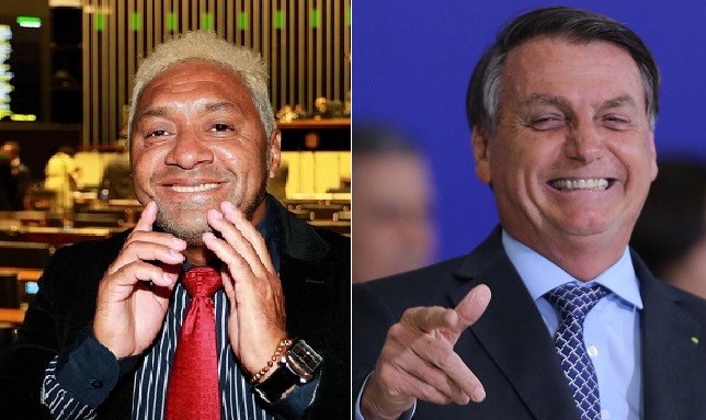 Tiririca e Jair Bolsonaro, futuros correligionários no PL
