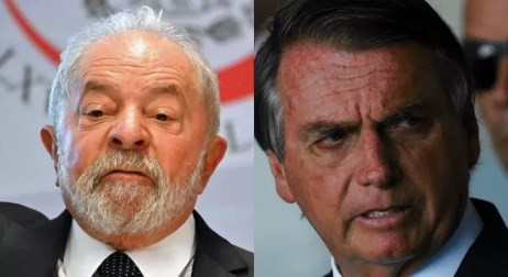 O ex-presidente Lula e o presidente Bolsonaro