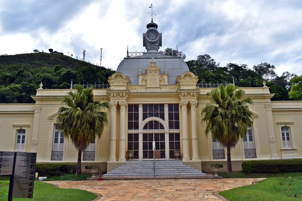 Balneário do Parque das Águas de Caxambu; portal de entrada para a Serra da Mantiqueira — Foto: Lucas Soares / G1