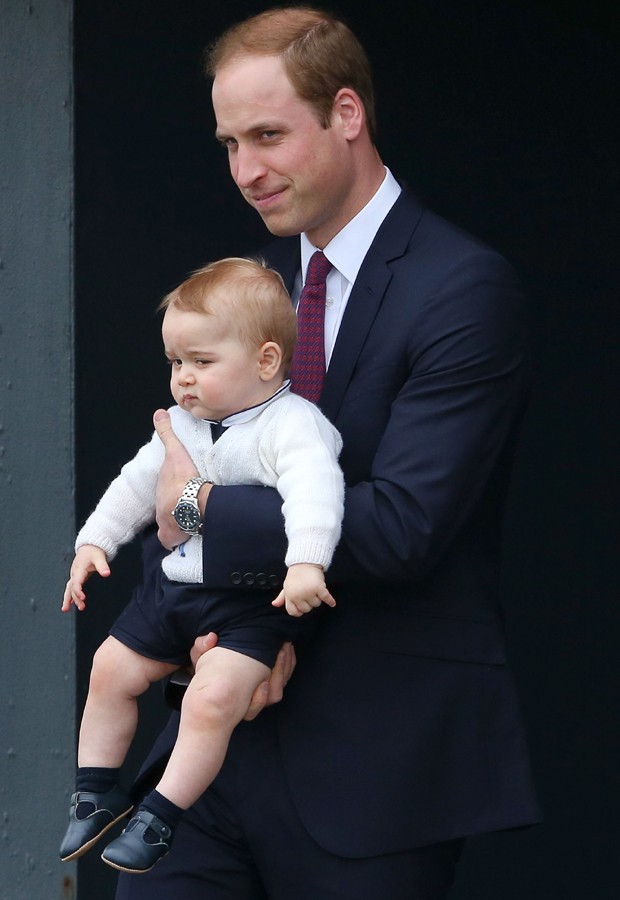 William e o filho, George (Foto: Getty Images)